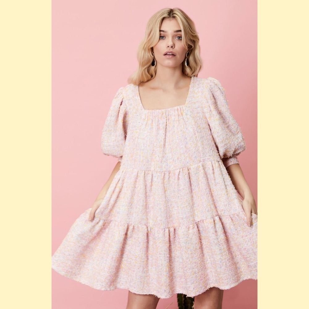 SISTER JANE CONFETTI TWEED MINI DRESS